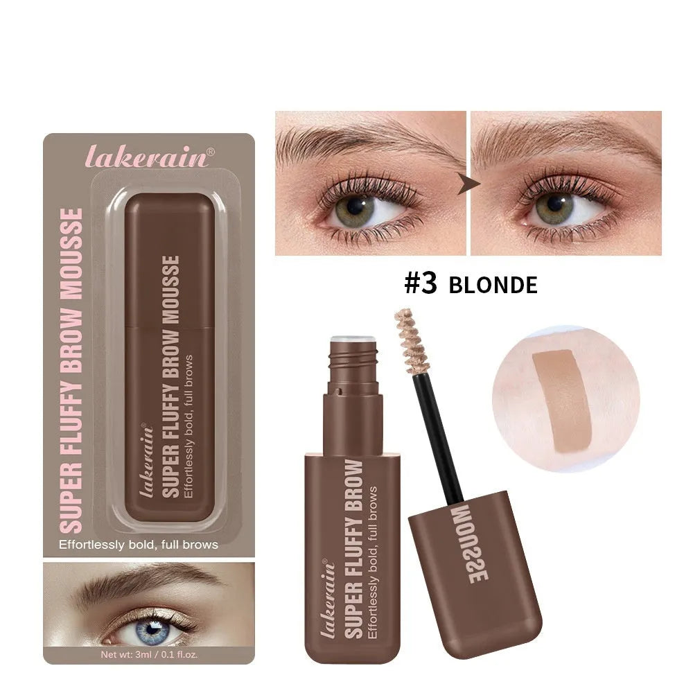 Eyebrow cream kit with dye component for brow shaping in six colour shades