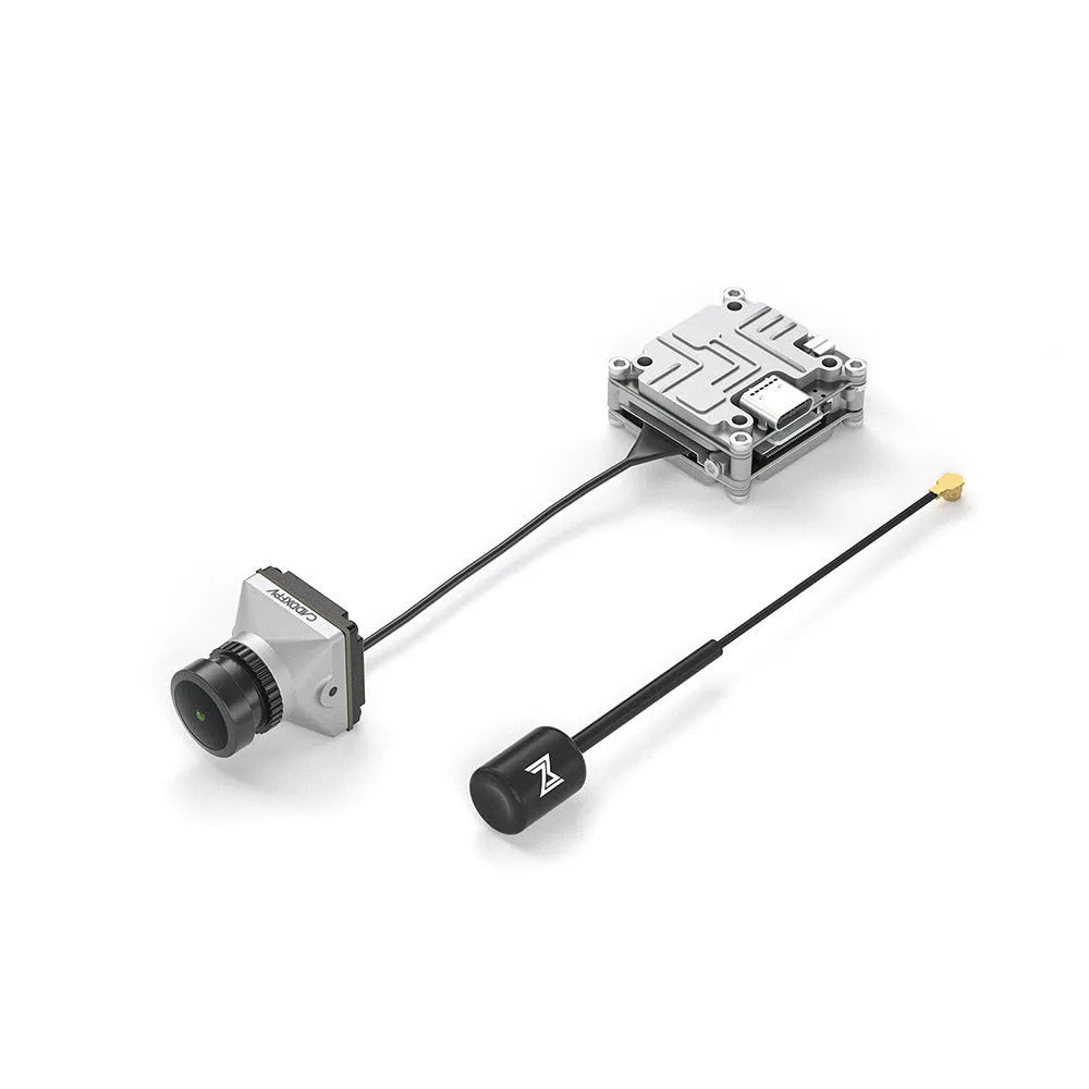 Silver Caddx DJI FPV digital image transmission machine body kit with wires and screws