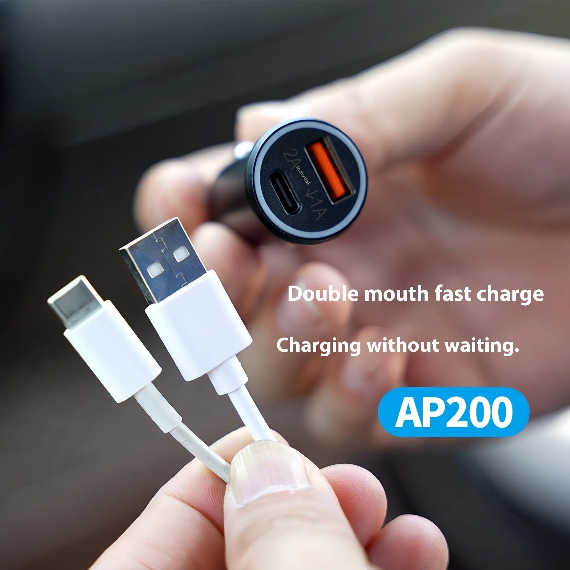 Black ABS plastic car charger GPS locator instrument for vehicle tracking
