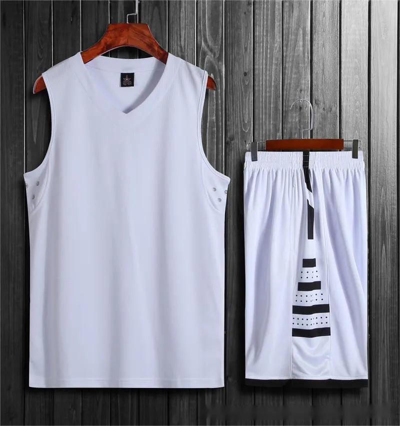 Unisex black sport training vest and pant set for basketball and gym workouts