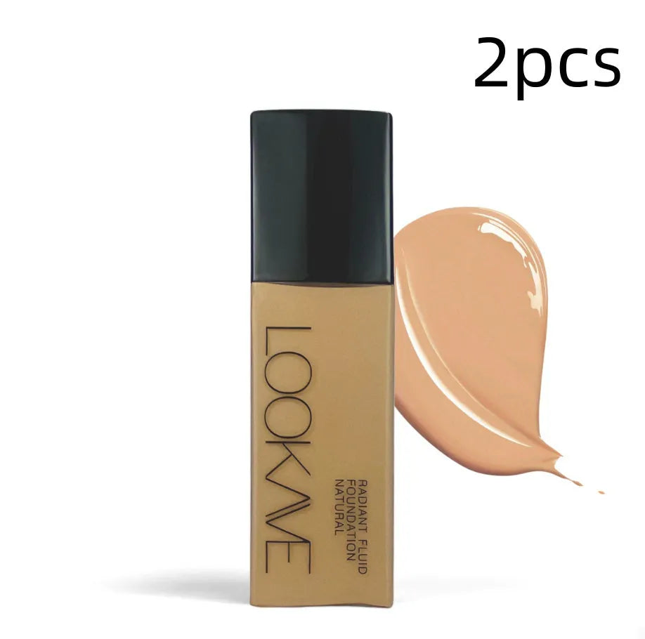 LOOKAVE matte liquid foundation bottle with 21ml content in Ivory White shade