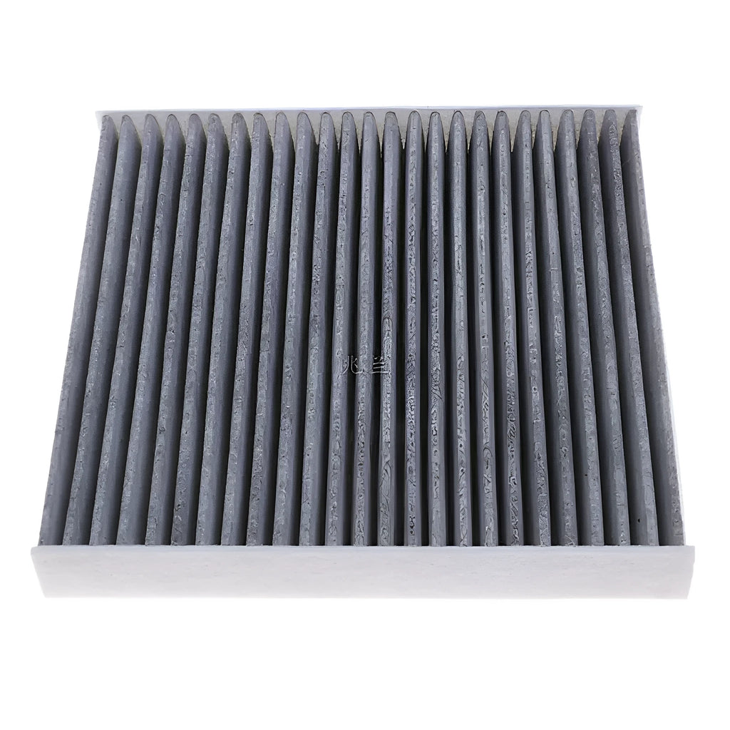 Grey Geely air conditioning filter element measuring 215x210x30mm for Geometry and Emgrand vehicles