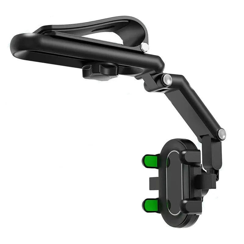 Car mount sun visor for rear seat passengers in black or green with buckle installation