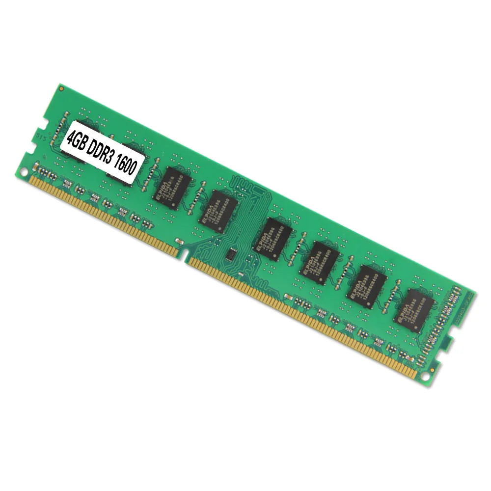 Desktop DDR3 4GB 1600MHz memory module with PC3-12800 specification