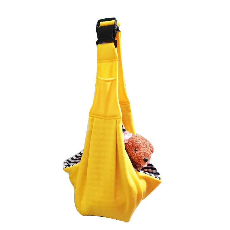 Cat-themed messenger bag folded and unfolded showing multiple compartments and adjustable shoulder strap