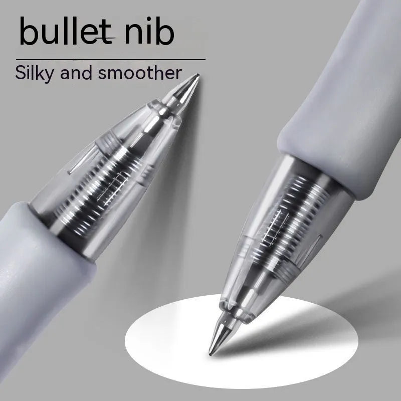 0.5mm gel pen in black, red, or blue ink colours with plastic barrel