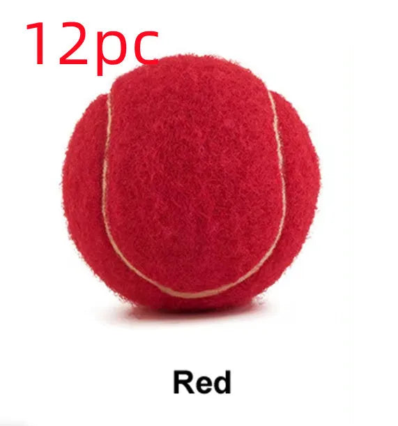 6.3cm bite-resistant rubber tennis ball dog toy in multiple colour options