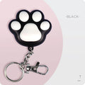USB rechargeable cat infrared teaser toy with keychain clip in black or pink colours