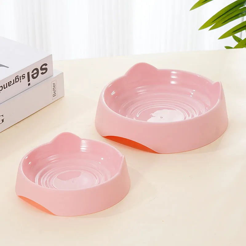 Blue ceramic dog slow feeder bowl with raised maze cups for fast-eating puppies