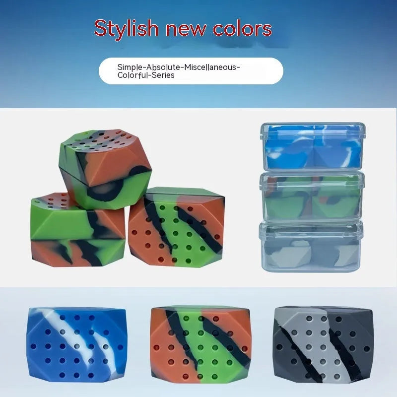 Camouflage silicone jawline trainer balls for facial muscle exercise