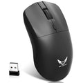 Black wireless mouse with three-gear audio button and photoelectric sensor for laptop computers