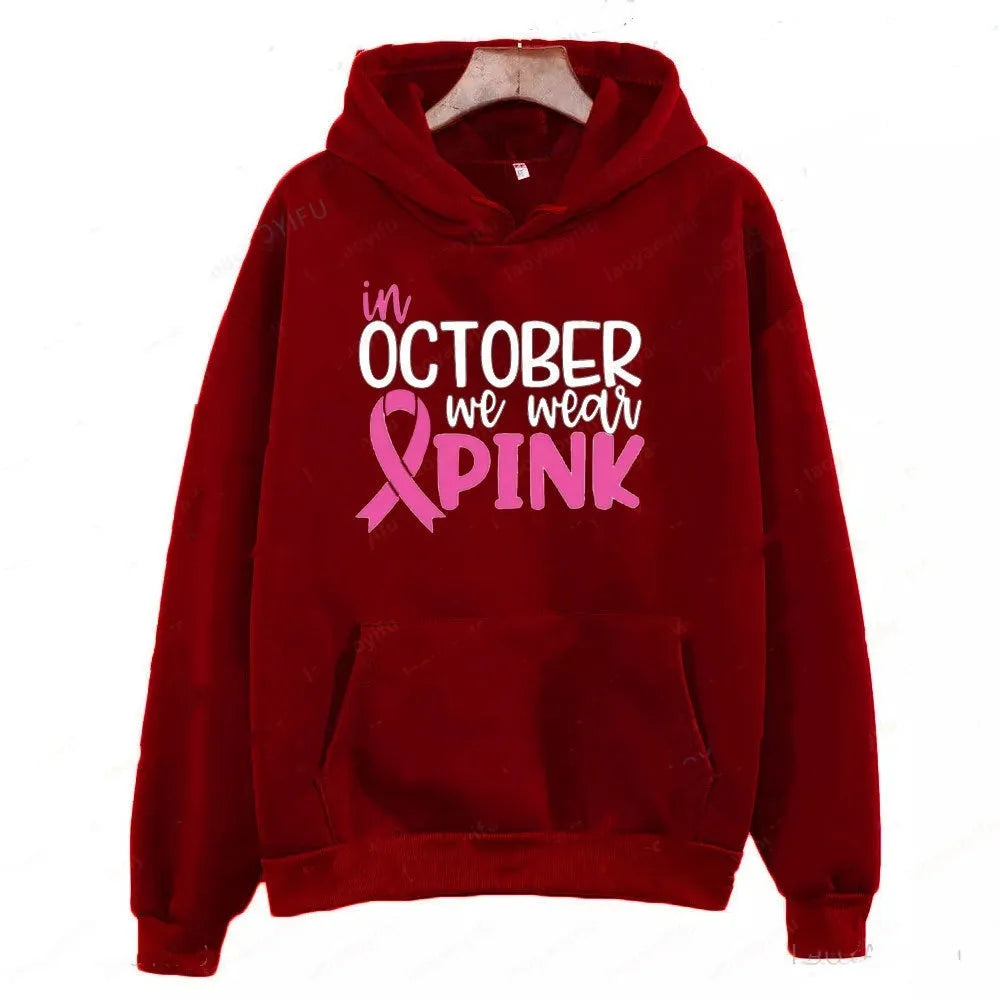 Pullover sweatshirt with hot stamping retro pattern and side seam pockets in multiple colour options