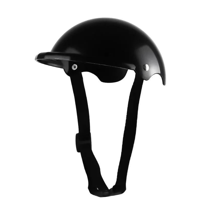 Small size S plastic pet safety helmet in pink, black, yellow or green colours for motorcycle use