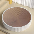 55cm round green cat scratching board with replaceable corrugated paper panels