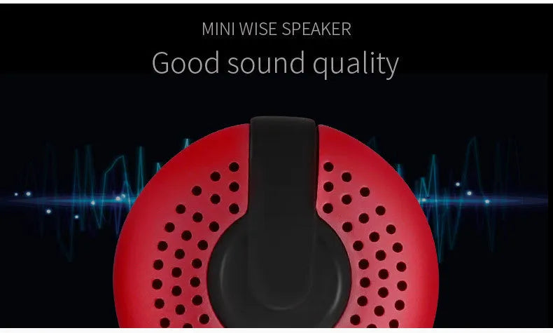 Hieha XQ11 mini cylinder-shaped portable Bluetooth speaker in black, silver, red, gold, or pink.
