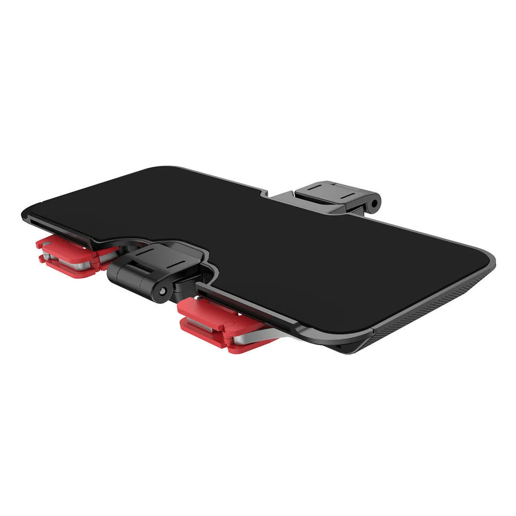 Black PUBG mobile phone trigger holder PG-9137 with adjustable metal trigger and telescopic fixing clip