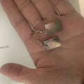 Women's geometric shell earrings in square panther or rectangular shell designs with natural material texture