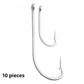 Assortment of multi-specification stainless steel sea fishing hooks for ocean boat fishing
