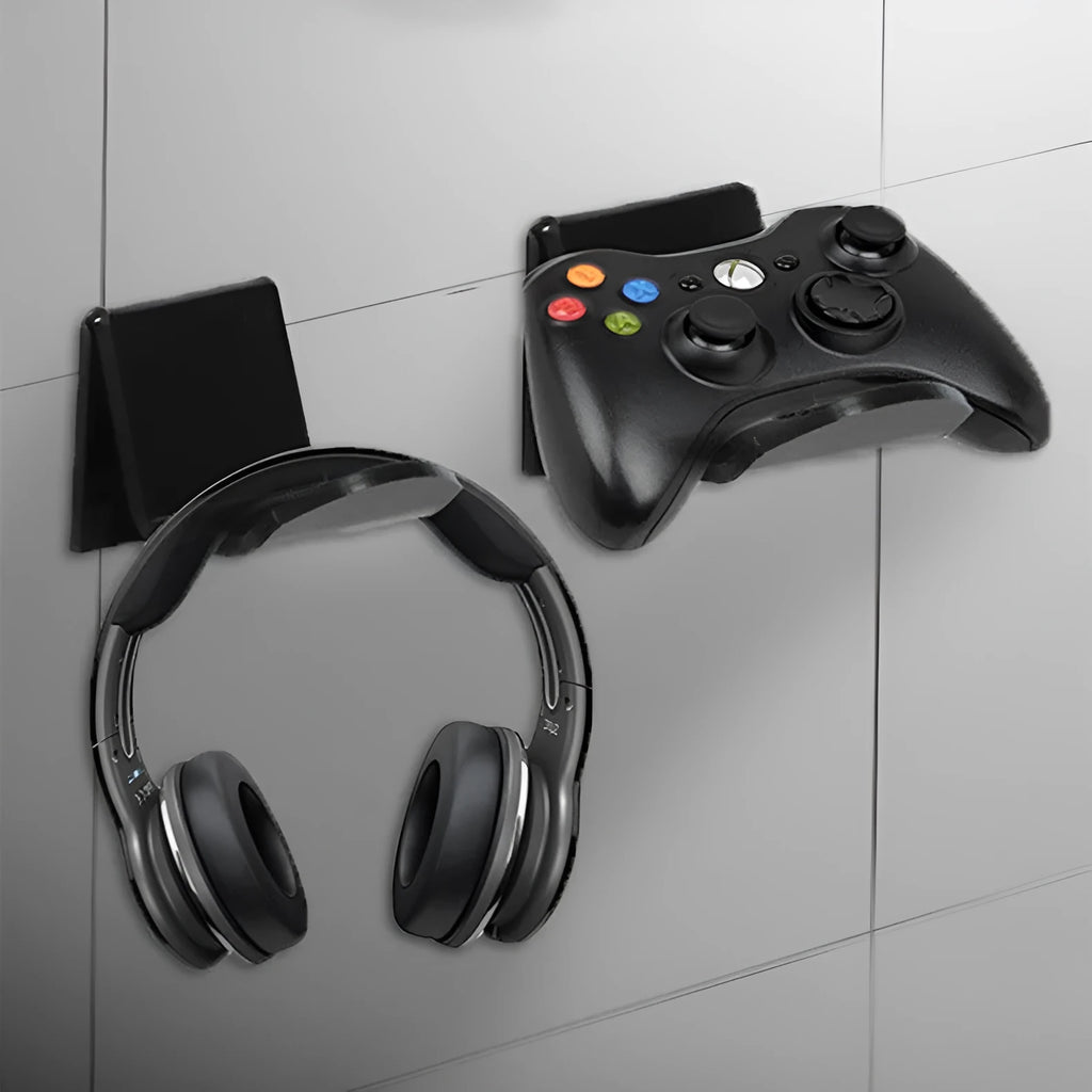 Universal game controller wall mount bracket for PlayStation Xbox Nintendo Switch storage