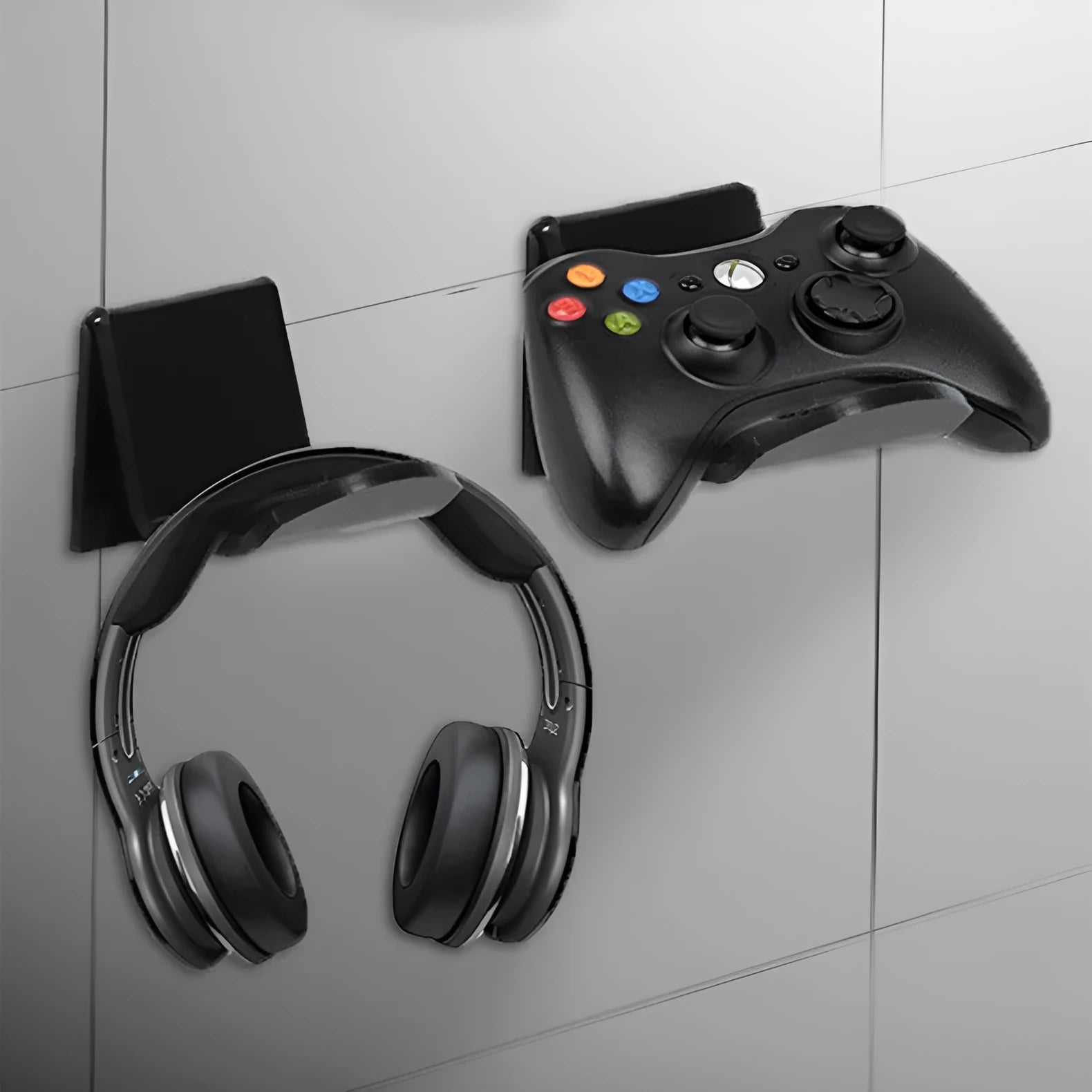 Universal game controller wall mount bracket for PlayStation Xbox Nintendo Switch storage