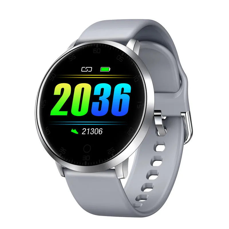 Ultra-thin waterproof smart health bracelet with 1.3-inch colour screen and silicone wristband