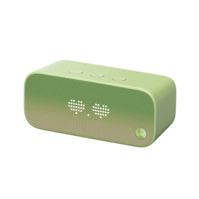 Elf sugar cube artificial intelligence smart WiFi speaker in blue, green, red, or white plastic housing