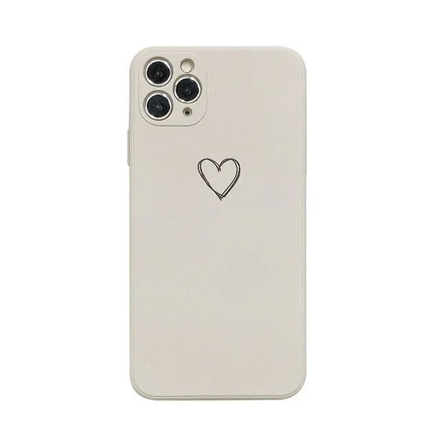 Solid colour TPU silicone phone case for Apple iPhone on a table