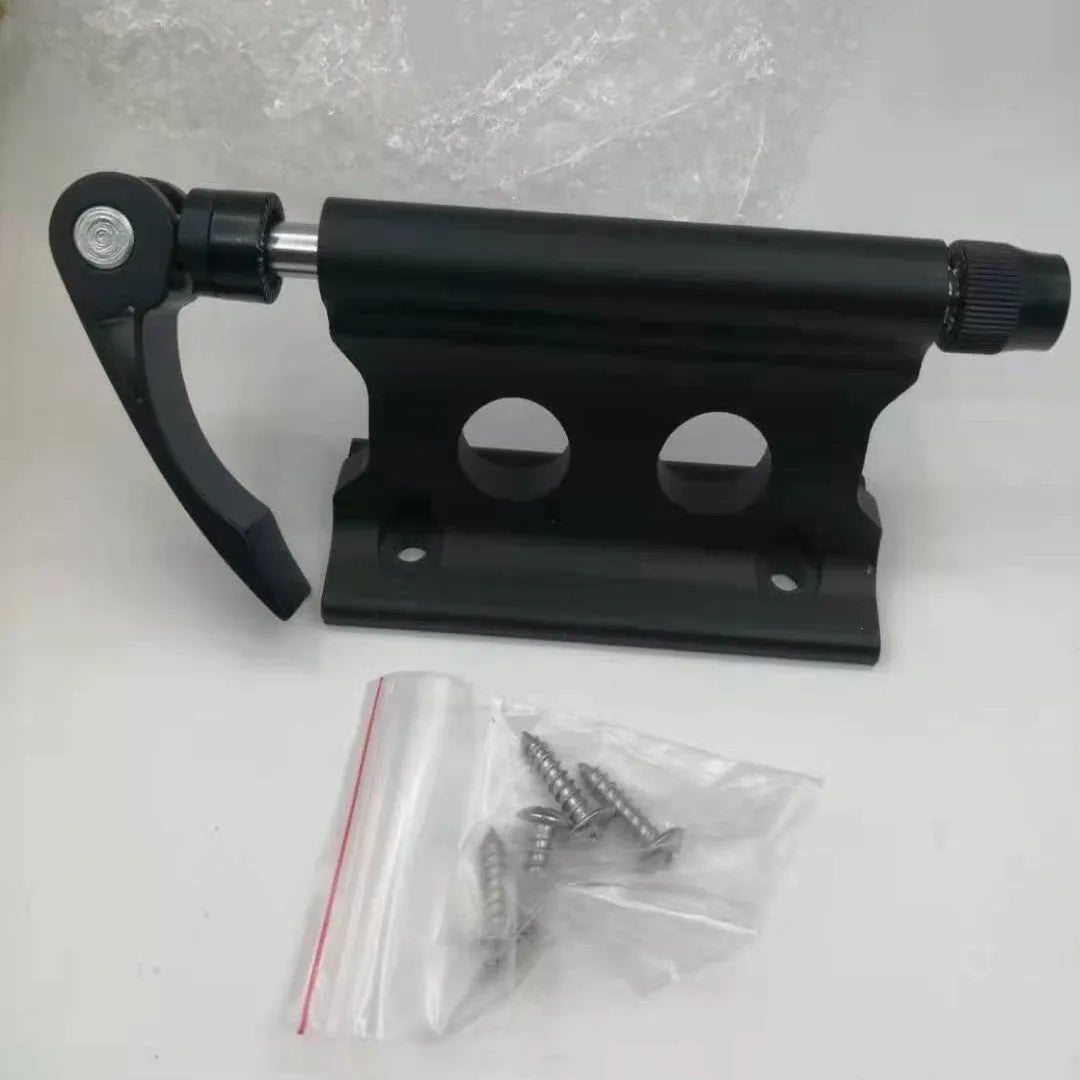 Silver metal bicycle front fork fixing clip for SUV modification and accessory mounting