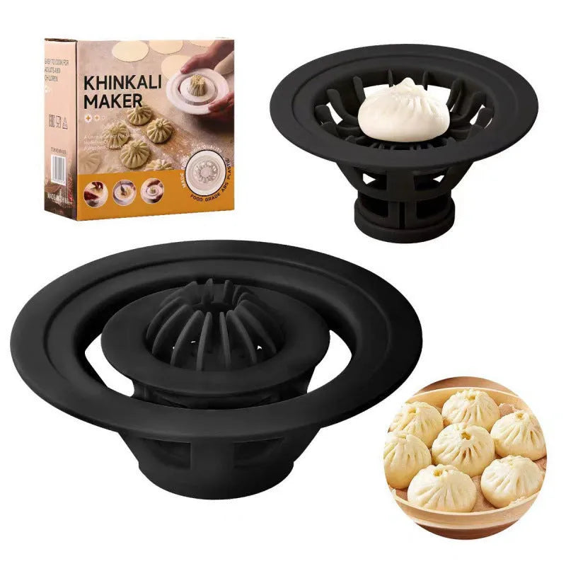 Black baozi mould kitchen tool for shaping steamed buns and dumplings