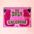 A3 sized cat-themed wall planner calendar for 2024 or 2025