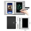 85-inch electronic writing pad with smart pen on stitching appearance background