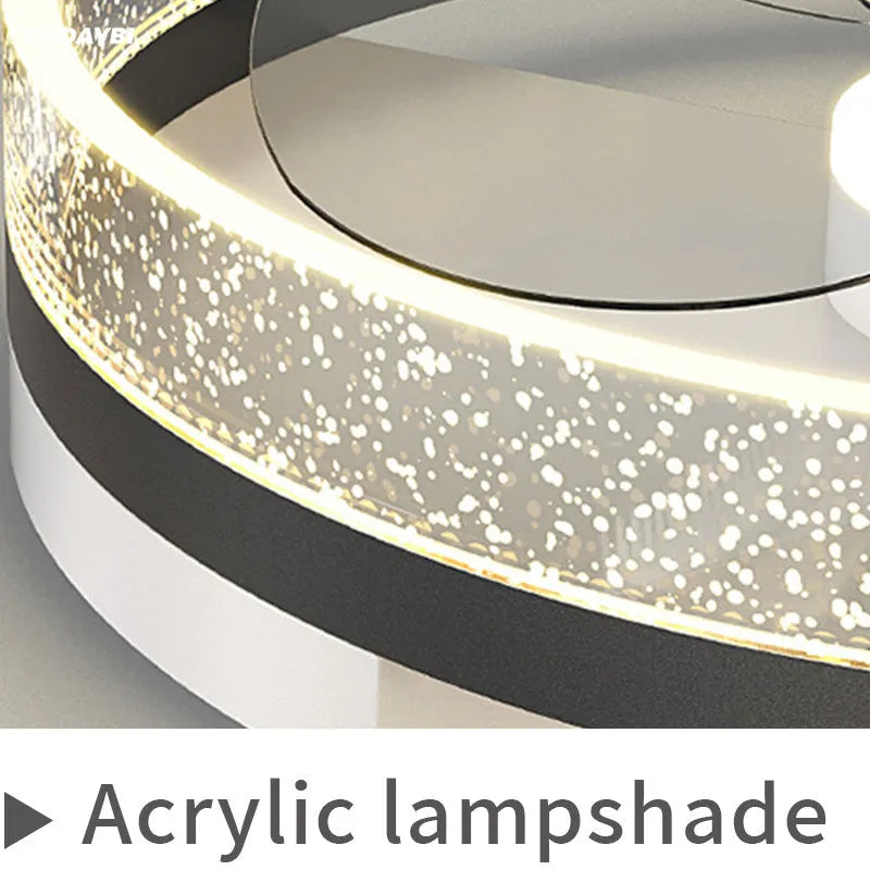 Modern Nordic children's room ceiling lamp with iron body and LED lighting
