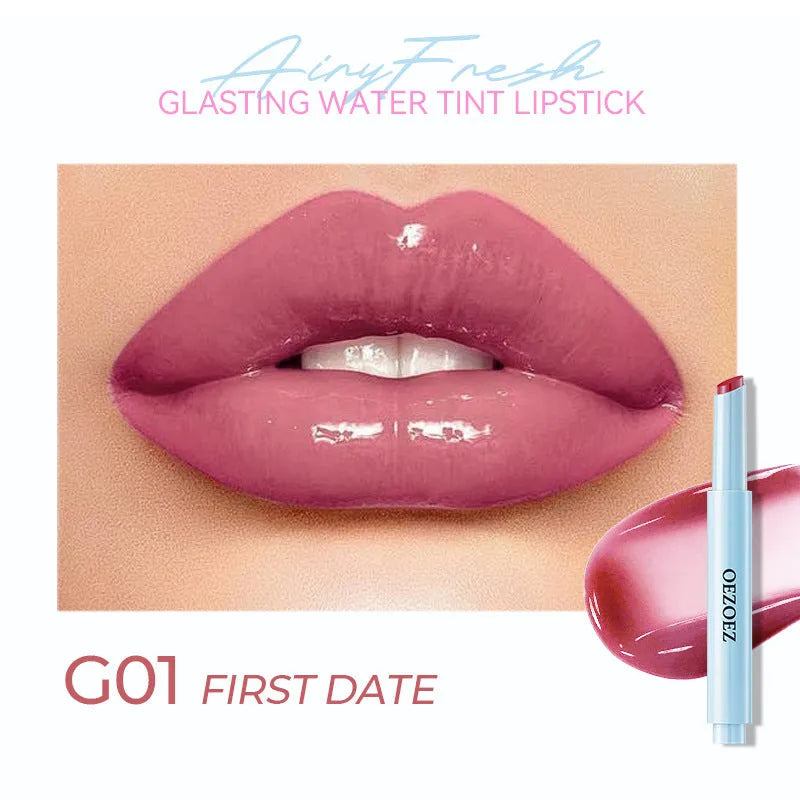 Waterproof moisturising lipstick stick in 1.8g size with six colour shade options