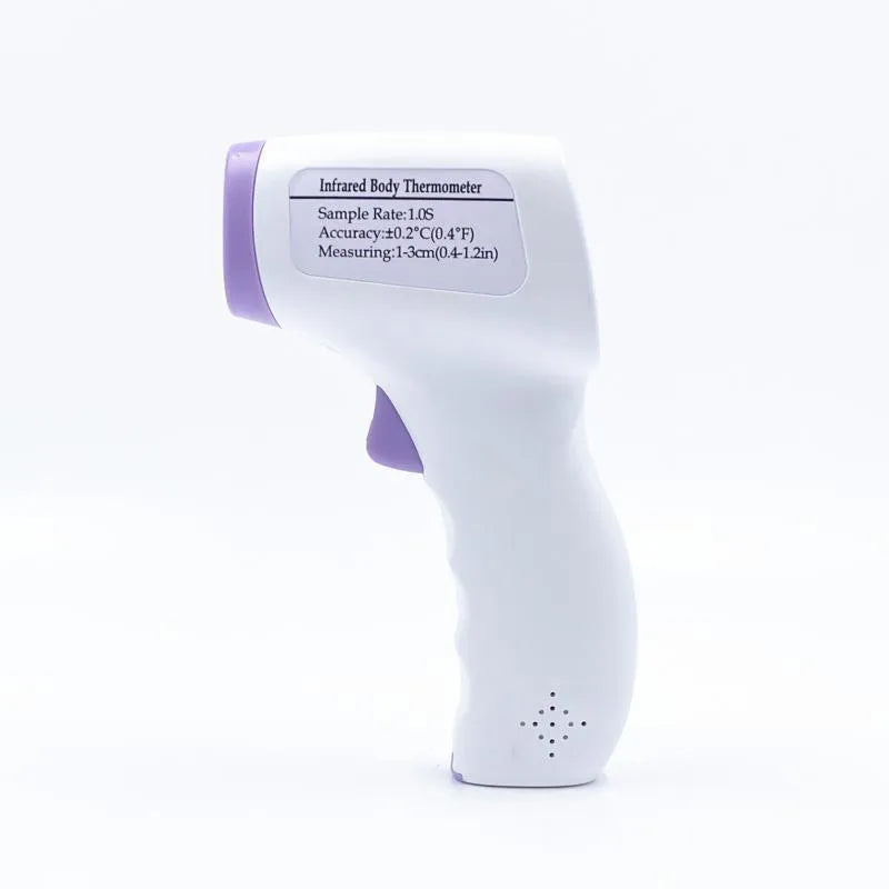 White digital thermometer for non-contact temperature measurement with LCD display