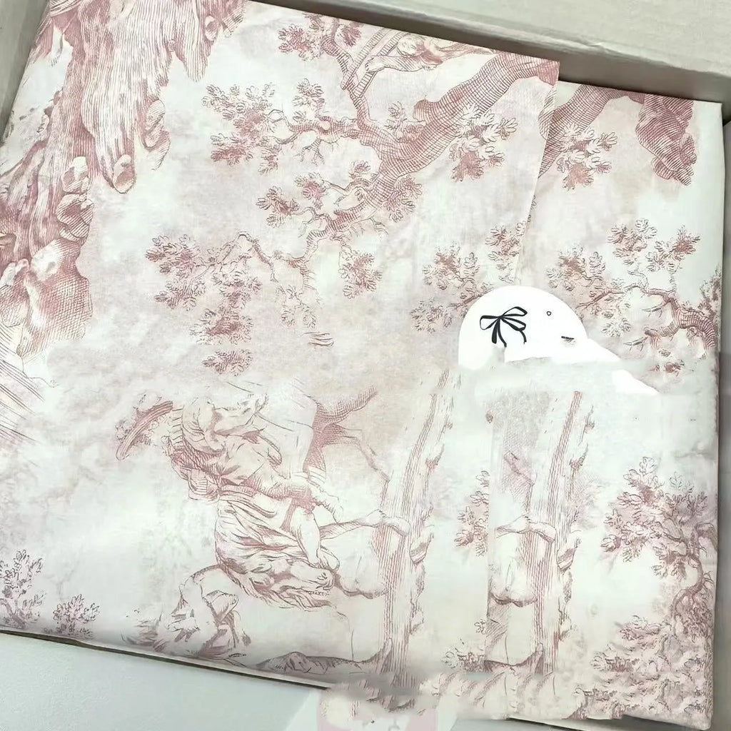French Mg tissue paper 50x70cm sheets in pink purple and green purple retro patterns