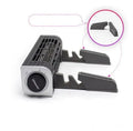 Black USB-powered notebook cooling pad with fan, dimensions 294mm by 65mm.