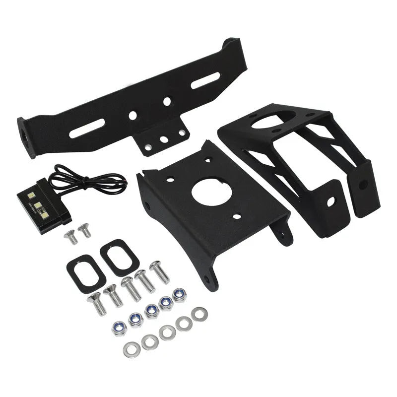 Black aluminium alloy short tail licence plate holder for Honda motorcycle