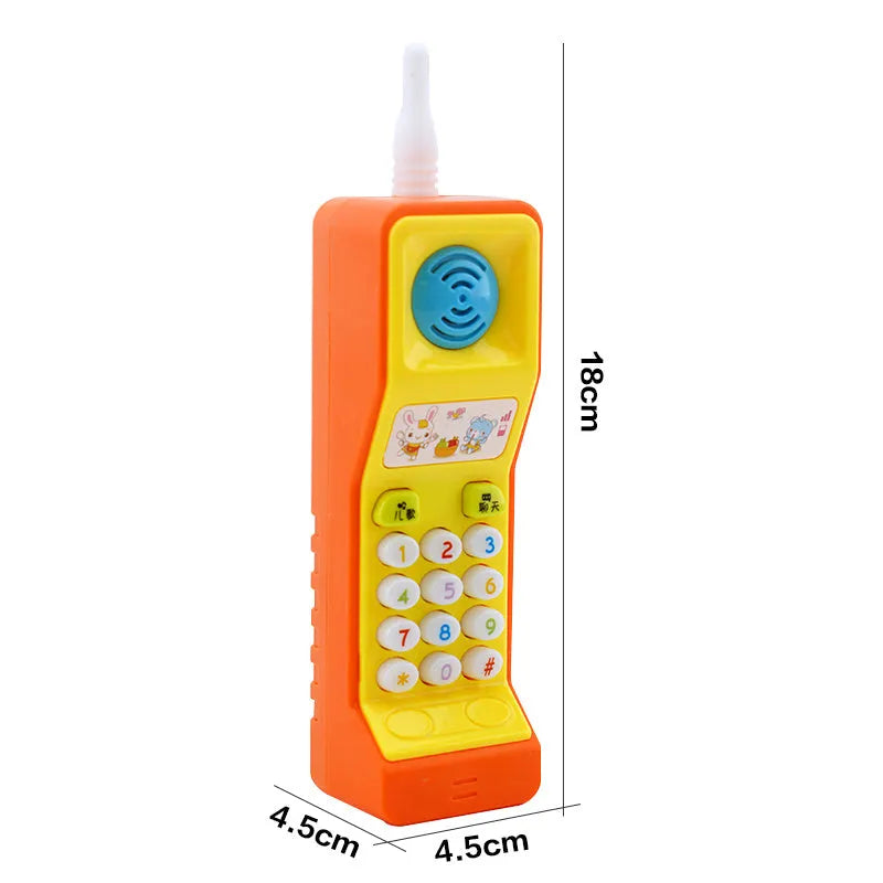 Children's educational cartoon animal toys with sound, light and music functions for age 3+