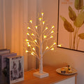 60cm tall mushroom tree LED lamp with 24 detachable flowers creating Birch tree lighting effect