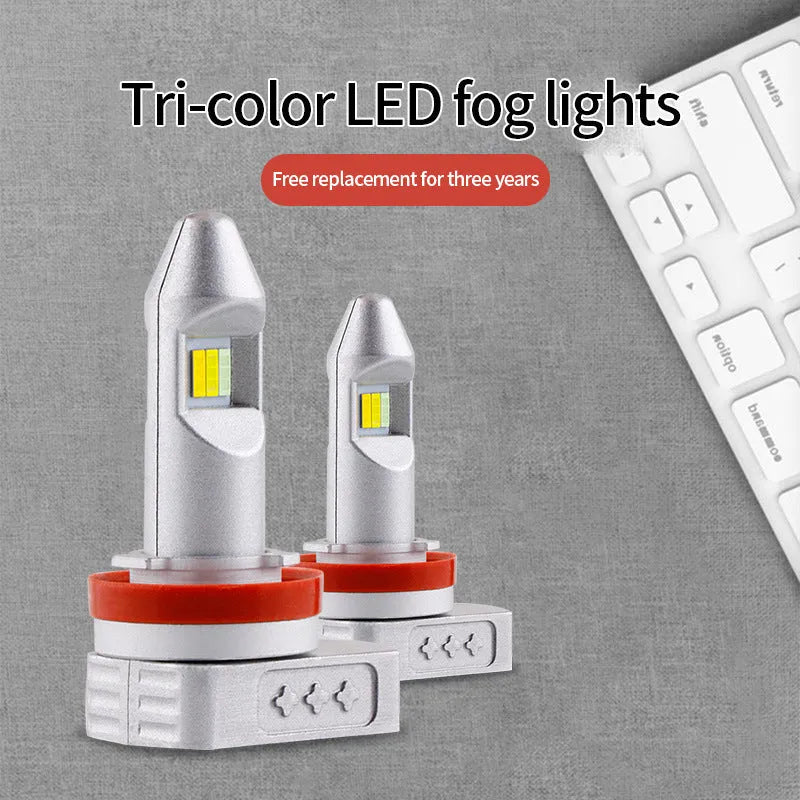 Super stable universal LED fog lamp bulb with aluminium housing for car and motorcycle.