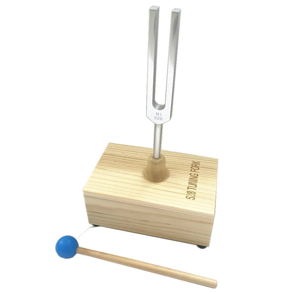 Aluminum alloy 432Hz tuning fork with integrated speaker unit for sound therapy