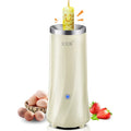 Multifunctional mini breakfast machine in beige with automatic controls and compact design