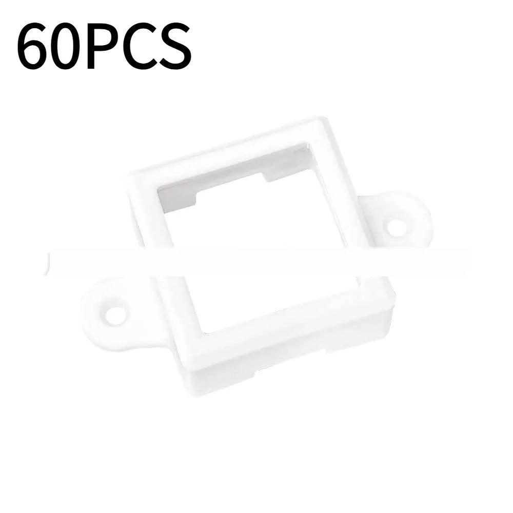 Small white plastic lampshade for LED light bracket protection