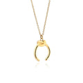 Vintage geometric copper pendant necklace with adjustable cross chain in gold finish