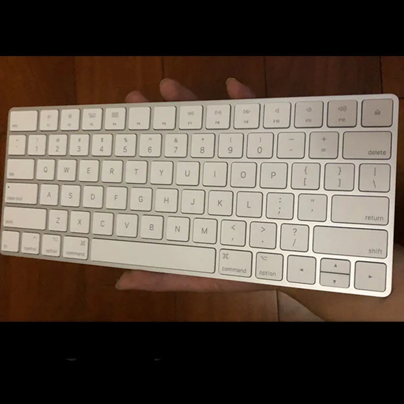 Apple G6 white ultra-thin metal Bluetooth wireless keyboard with multimedia keys