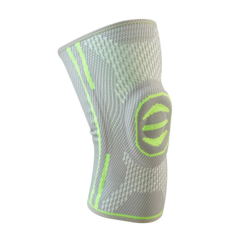 Cotton sports knee cover for mountaineering in green blue yellow for men and women sizes M L XL