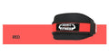 Nylon fitness waistband for adult weightlifting in black, red, or yellow colours