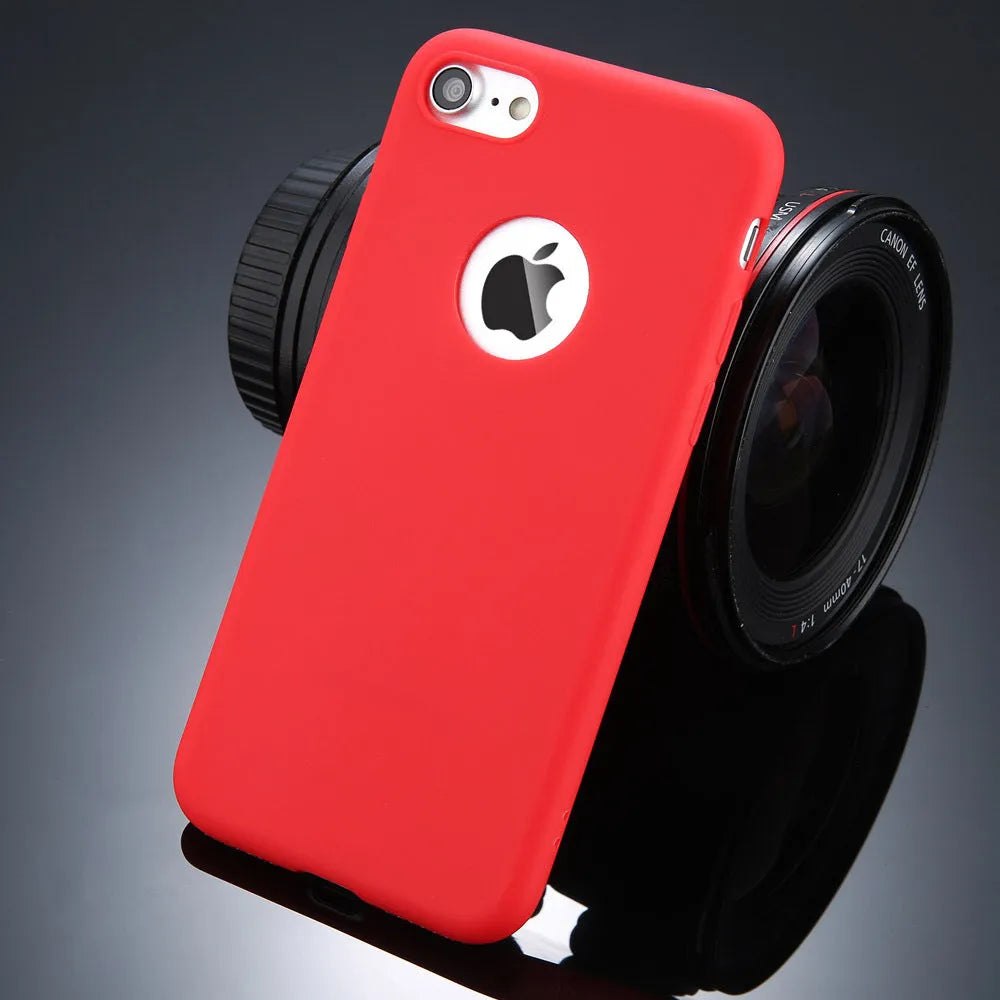 Soft silicon TPU iPhone case in candy colours for multiple iPhone models