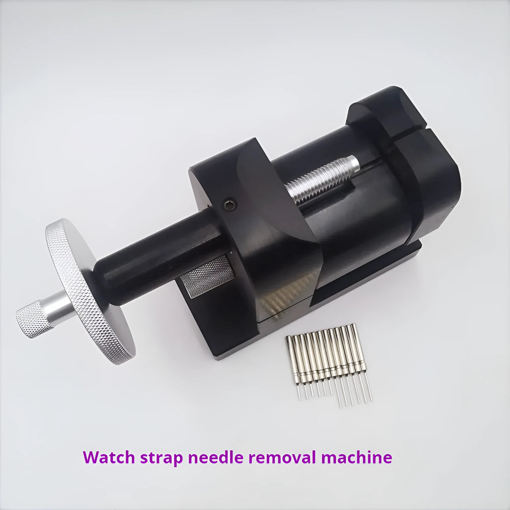 Alloy steel watch strap removal machine tool with dimensions 150x115x80mm.