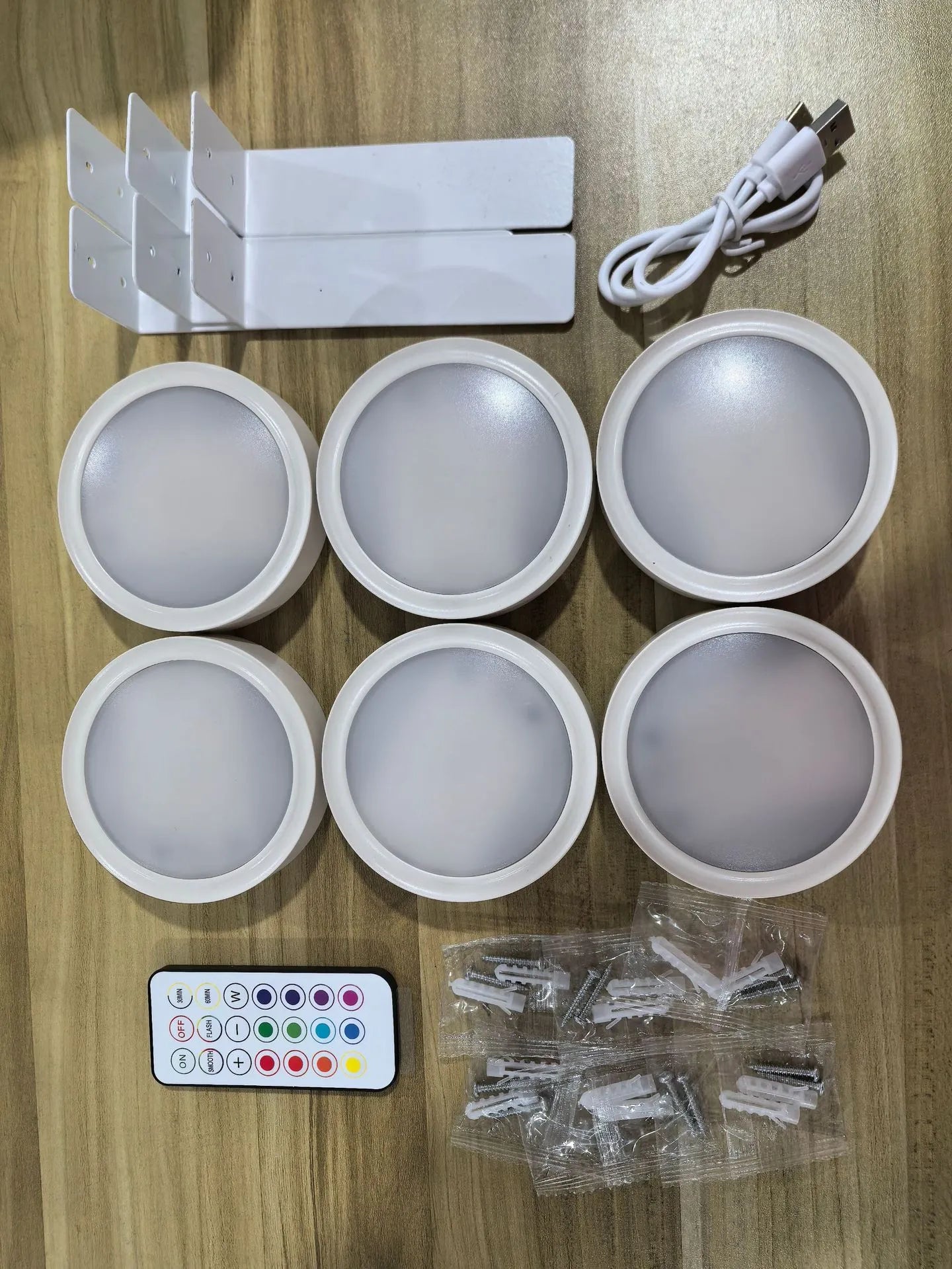 Black wireless magnetic LED painting lamp with remote control for 13-colour RGB lighting